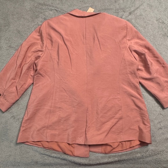 NWT LOFT PLUS Women's Salmon Blazer Jacket Size 16 BRAND NEW! 3/4 Sleeve - Picture 13 of 13